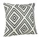 QUVIO Kussenhoes met ruit patroon - 45 x 45 cm - Zwart/Beige
