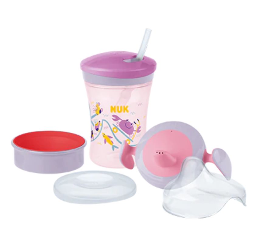 NUK Learn to Drink Set - Pink - 0.23l Cup