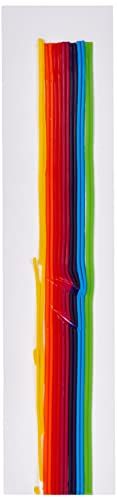 RAYHER Hobby 3107800 Was-sierstrepen Regenboog, 2 mm, 23 cm, SB-zak 14 stuks