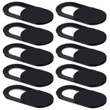 Webcam cover - Schuifje - Zwart - Set van 10 stuks