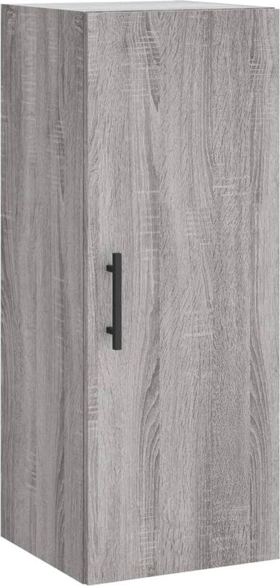 vidaXL Bovenkast - 34,5x34x90 cm - Grijs Sonoma Eikenkleurig
