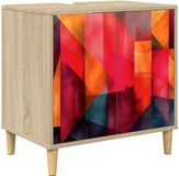 vidaXL Badkamerkast HEESCH Sonoma 60 x 40 x 60 cm Bewerkt hout