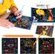 Artistieke scratch-kaart "Zeemeerminnen". Set van scratch-kaarten voor kinderen, model 300216
