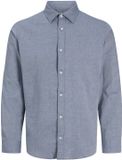 Jack & Jones Overhemd Regular Fit Katoen Lange Mouw Klassieke Kraag Effen Faded Denim S