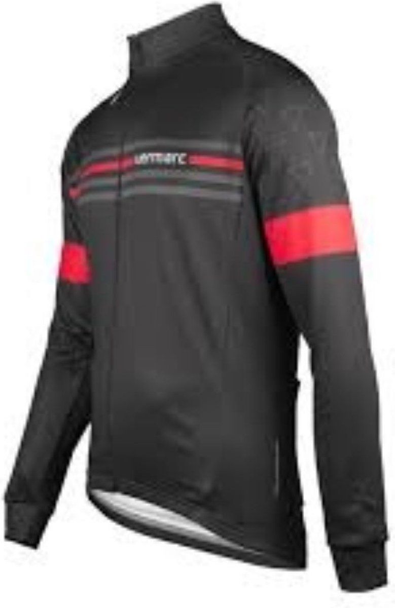 Vermarc ATTACO Fietsshirt Lange Mouwen Heren Rood/Zwart 6XL