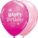 Folat Roze Birthday Ballonnen 28cm - 25 stuks