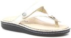 Finn Comfort ALEXANDRIA S - Wijdte H Lichtbeige Teenslipper Leer Vrouwen Maat 40