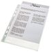 Esselte 23782 Plastic geperforeerde zak, transparante matte afwerking, top open, 43 micron polypropyleen, pak van 100, transparant, A5