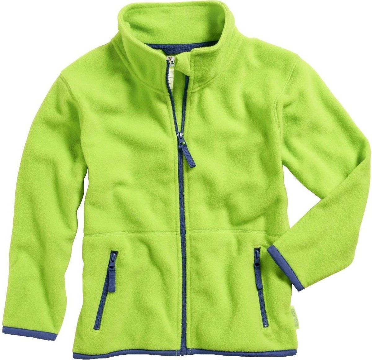 Playshoes fleecejas junior groen/donkerblauw - 4010952514643