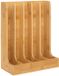 5Five Koffie cups/capsules houder dispenser - bamboe hout - 23 x 11 x 29 cm - voor 70 capsules