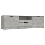 VidaXL TV-meubel 140x35x40 cm bewerkt hout betongrijs