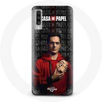 Maniacase Etui voor Samsung Galaxy A50 La Casa De Papel Berlijn Masker