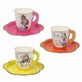 Talking Tables Truly Alice Bright Teacup set van 12 stuks papier