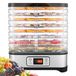 COOCHEER Voedseldehydrator met 8 dienbladen, fruitgroentendehydrator met timer en temperatuurinstellingen, led-display, 400 W