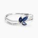 Bague Angie Or Blanc Saphir Diamant