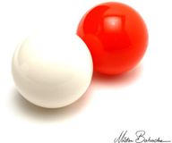 Mister Babache Balle de contact Rouge/Orange