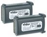Vhbw 2x Batterie Remplacement Pour Symbol 21-65587-03 21-65587-02, 21-65587-01, 21-61261-01 Pour Ordinateur Handheld (2600mah, 7,4v, Li-ion)