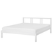 Beliani VANNES Lit deux personnes - Blanc - 180 x 200 cm - Pin