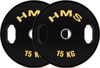 HMS Olympische Halterschijf Set - 2 x 15 kg - Geel