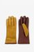 Sissy-Boy - Gele colourblock leren handschoenen - S/M