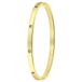 Lucardi Dames Goldplated armband bangle geboortestenen - Staal - Armband - Cadeau - Stijlvol - Goudkleurig