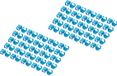 Digitus A-CC-B Kleurcoderingsclip - Blauw - 100 stuks