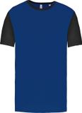 Proact TopTex Group Tweekleurig herenshirt jersey met korte mouwen 'Proact' Royal Blue/Black - M