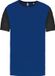 Proact TopTex Group Tweekleurig herenshirt jersey met korte mouwen 'Proact' Royal Blue/Black - M