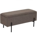 Merkloos House Collection Bouclé Hocker Ylwa Bruin