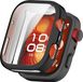 Wigento Huawei Beschermhoes van TPU, volledig deksel, elektroplated, voor de Huawei Watch Fit 4 Pro smartwatch, kleur: zwart