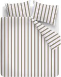 Vtwonen Fun Stripe housse de couette - Lits-Jumeaux XL - 260 x 220 cm - Sable