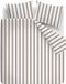 Vtwonen Fun Stripe housse de couette - Lits-Jumeaux XL - 260 x 220 cm - Sable