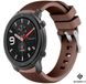 Strap-it Bracelet de montre connectée en silicone - Convient pour Xiaomi Amazfit GTR (42mm) - Marron café