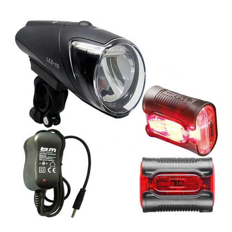 Busch & Müller IXON-IQ Premium + IXBACK senso USB Fietsverlichting set zwart 2018