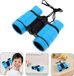 Mini-telescoop met touw, kleine telescoop voor vogelobservatie, kamperen, buitenspellen, blauw