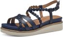 Tamaris - Dames - Plateau sandalen - Blauw - Maat 40