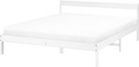 Beliani MADONE - Tweepersoonsbed - Wit - 140 x 200 cm - Dennenhout