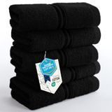 Hammetex Gastendoekjes 5-delige Set 30x50 cm, 100% Katoen Badstof | OEKO-TEX gecertificeerd, zacht & absorberend, badstof, met ophanglus, voor badkamer, gastentoilet & keuken