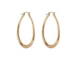 Club Manhattan Oorbellen Oval Hoops Goudkleurig