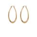 Club Manhattan Oorbellen Oval Hoops Goudkleurig