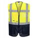 Portwest Executive Warsaw Werkvest Geel/Marineblauw Maat M