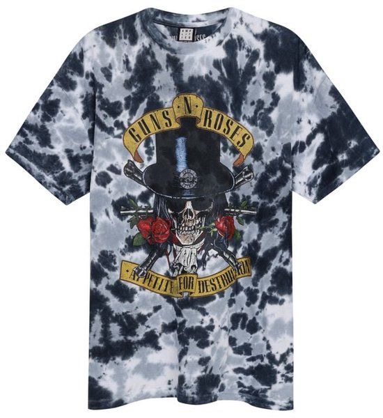 Guns N' Roses Amplified Collection - Tophat Skull Heren T-shirt - meerkleurig - XS