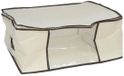 Gerimport opbergtas/beschermhoes - beddengoed/kleding - beige - 45 x 45 x 20 cm