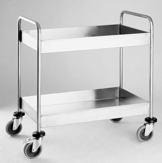 Opruimwagen Saro Opruimwagen Model Charles, RVS, 630x400x980mm