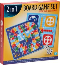 Jouet-Plus Kinderspel Ludo/Ganzenbord 2in1