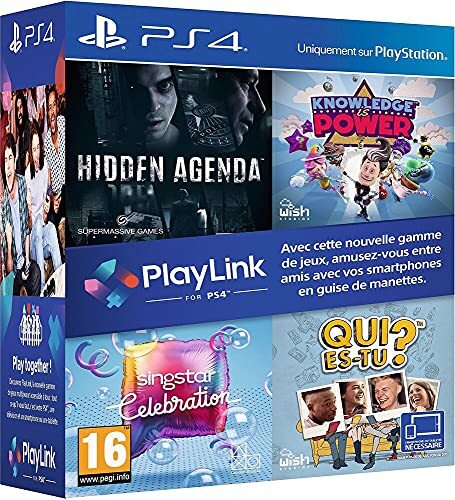 Sony Interactive Entertainment Pack Playlink : Qui Es-tu ? + Knowledge Is Power + Singstar Celebration + Hidden Agenda