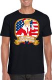 Bellatio Decorations Foute Kerst Donald Trump t-shirt - Christmas is gonna be huge - zwart - voor heren - Kerst shirts L