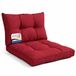 Beautissu XLuna Set de coussins d'extérieur Rouge