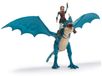Figurine de jouet Ailes de dragon - Vipère effrayante et Astrid - Dragon 25 cm et Viking 7,5 cm - Membres articulés