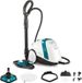 POLTI VAPORETTO Smart 100 T stoomreiniger, 4 BAR, 1500W, onbeperkte gebruiksduur, 9 accessoires, turquoise